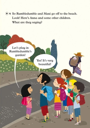 bộ young eli readers - the giant rumbledumble - stage 2 a1 - downloadable audio files