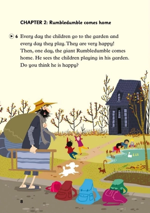 bộ young eli readers - the giant rumbledumble - stage 2 a1 - downloadable audio files