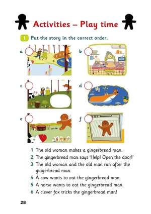 bộ young eli readers - the gingerbread man - stage 2 a1 - downloadable multimedia