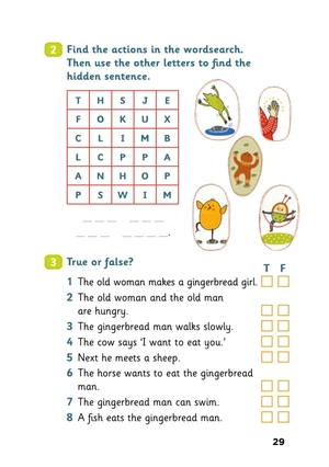 bộ young eli readers - the gingerbread man - stage 2 a1 - downloadable multimedia