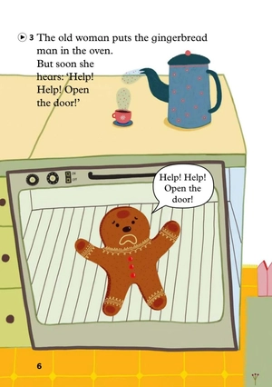 bộ young eli readers - the gingerbread man - stage 2 a1 - downloadable multimedia