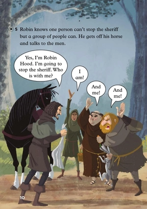 bộ young eli readers - the legend of robin hood - stage 2 a1 - downloadable audio files