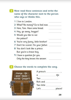 bộ young eli readers - the prince and the pauper - stage 4 a2 - downloadable audio files