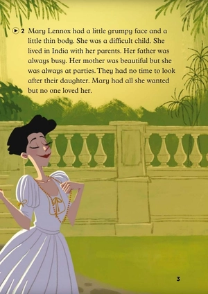 bộ young eli readers - the secret garden - stage 3 a1.1 - downloadable audio files