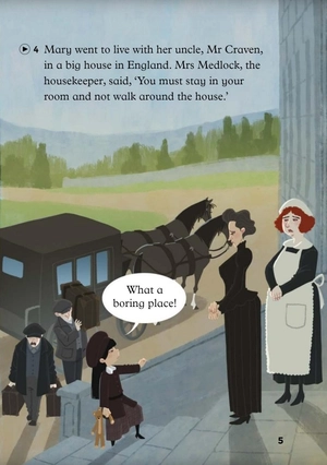 bộ young eli readers - the secret garden - stage 3 a1.1 - downloadable audio files