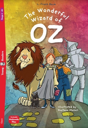 bộ young eli readers - the wonderful wizard of oz - stage 2 a1 - downloadable multimedia