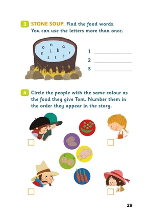 bộ young eli readers - two stories about soup - stage 1 below a1 - downloadable audio files