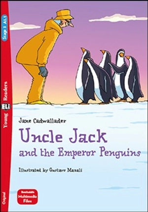 bộ young eli readers - uncle jack and the emperor penguins - stage 3 a1.1 - downloadable multimedia