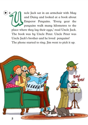 bộ young eli readers - uncle jack and the emperor penguins - stage 3 a1.1 - downloadable multimedia