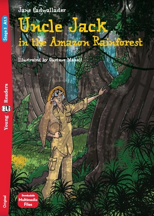 bộ young eli readers - uncle jack in the amazon rainforest - stage 3 a1.1 - downloadable multimedia