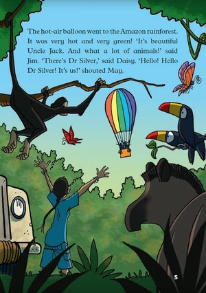 bộ young eli readers - uncle jack in the amazon rainforest - stage 3 a1.1 - downloadable multimedia