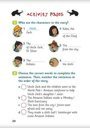 bộ young eli readers - uncle jack in the amazon rainforest - stage 3 a1.1 - downloadable multimedia