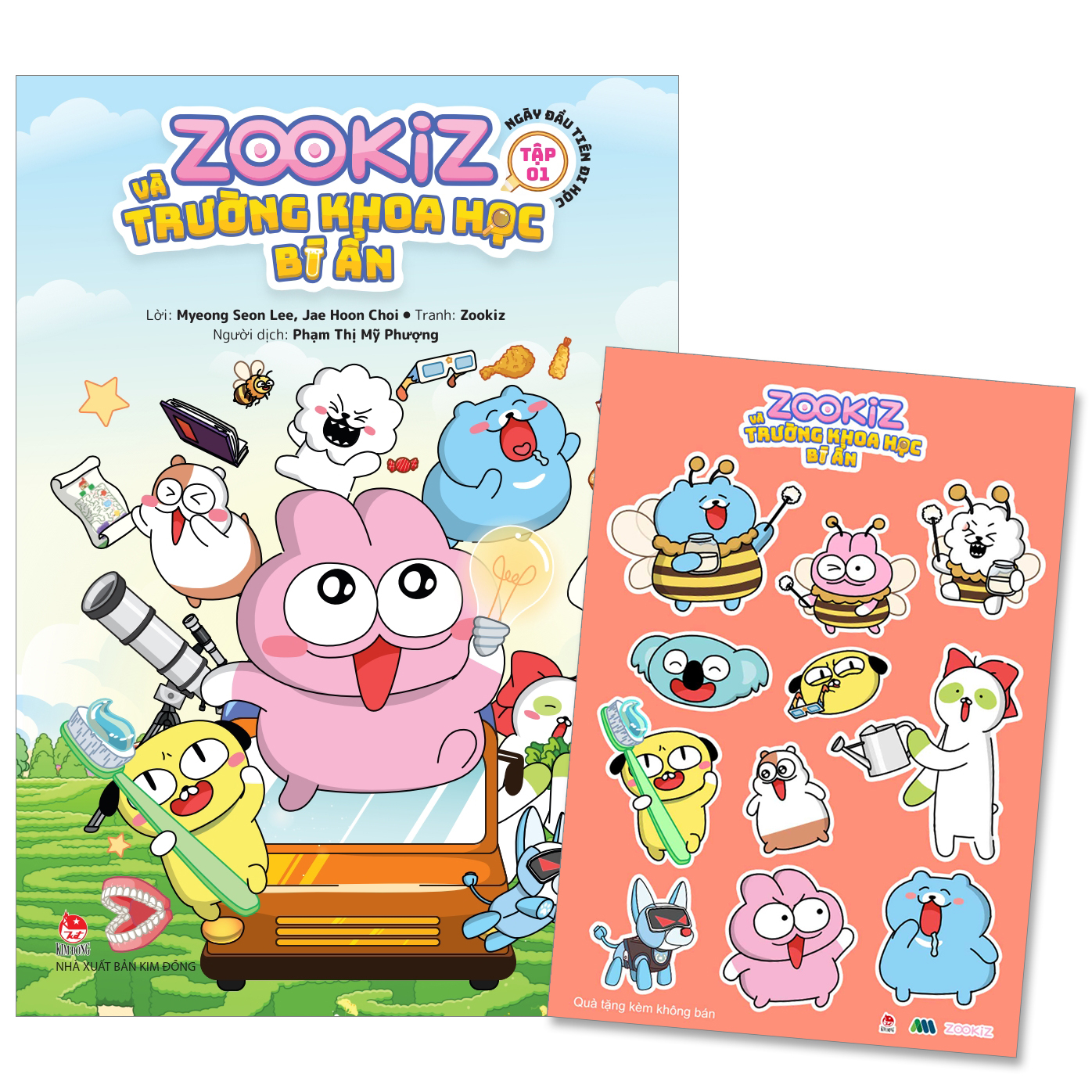 bộ zookiz và trường khoa học bí ẩn - tập 1 - ngày đầu tiên đi học - tặng kèm sticker