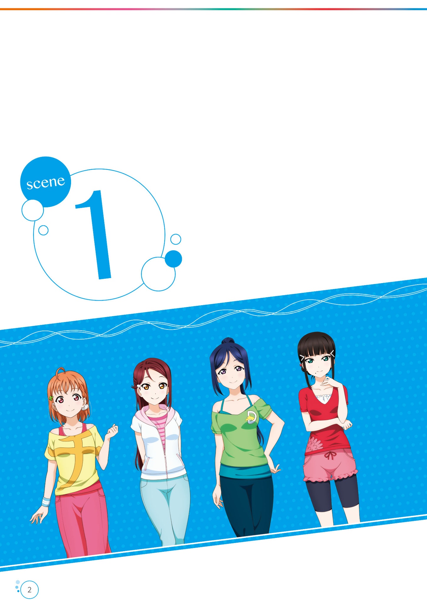 bộ ラブライブ!スクールアイドルフェスティバル aqours official illustration book 2