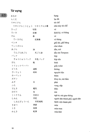bộ 日本語初級 2 大地 文型説明と翻訳 ベトナム語版 - tiếng nhật sơ cấp 2