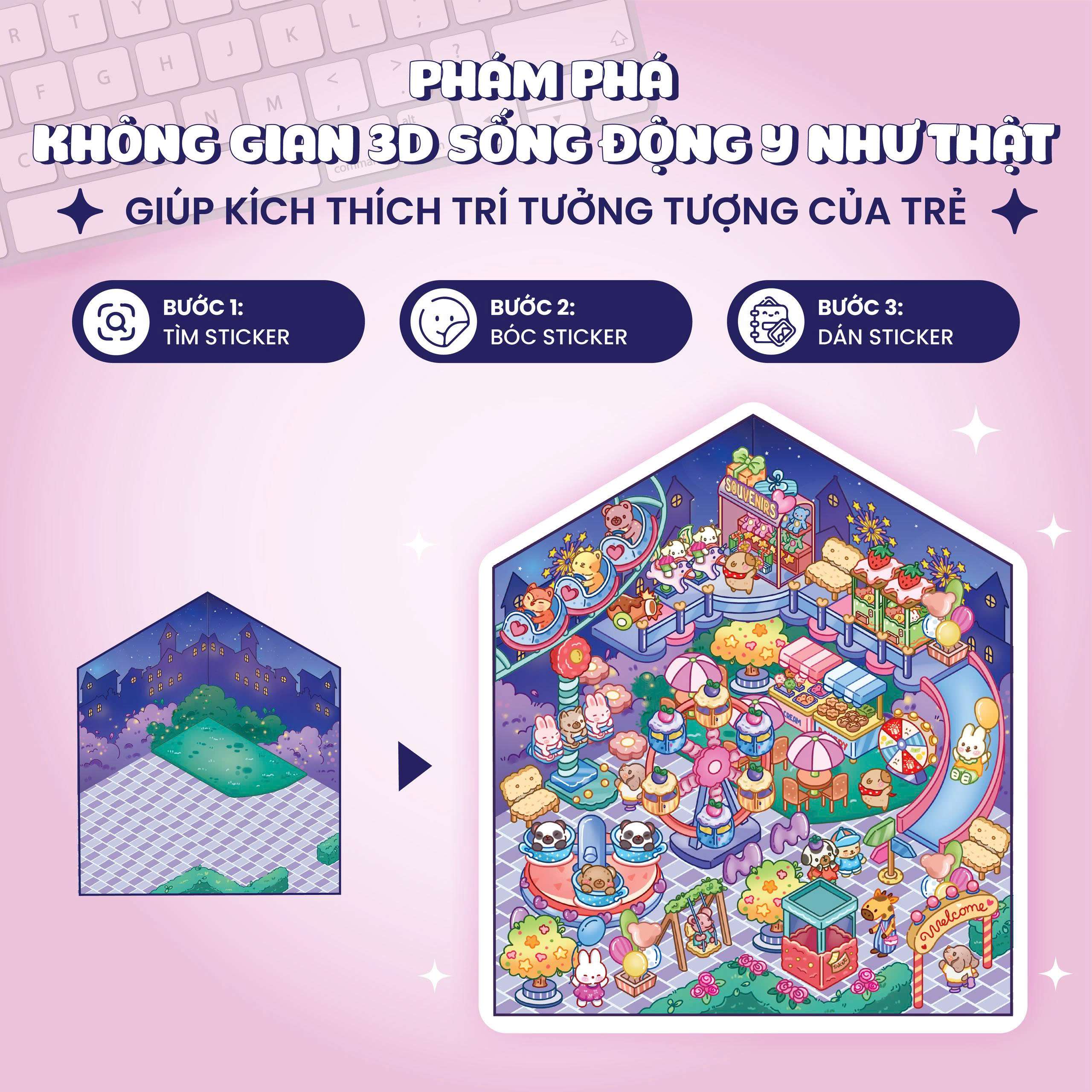 Bóc Dán 3D - Công Viên Giải Trí