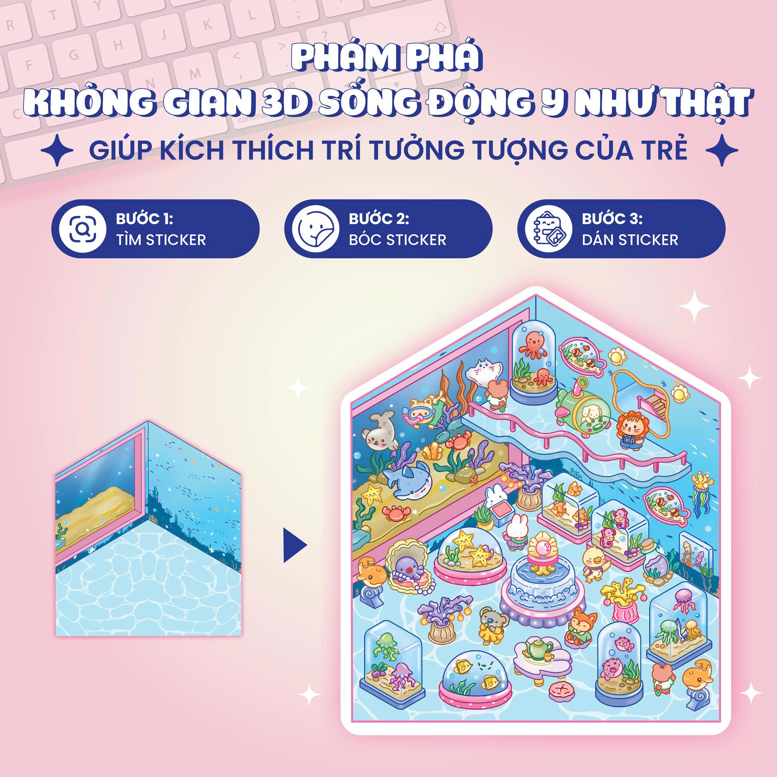 Bóc Dán 3D - Khám Phá Thuỷ Cung