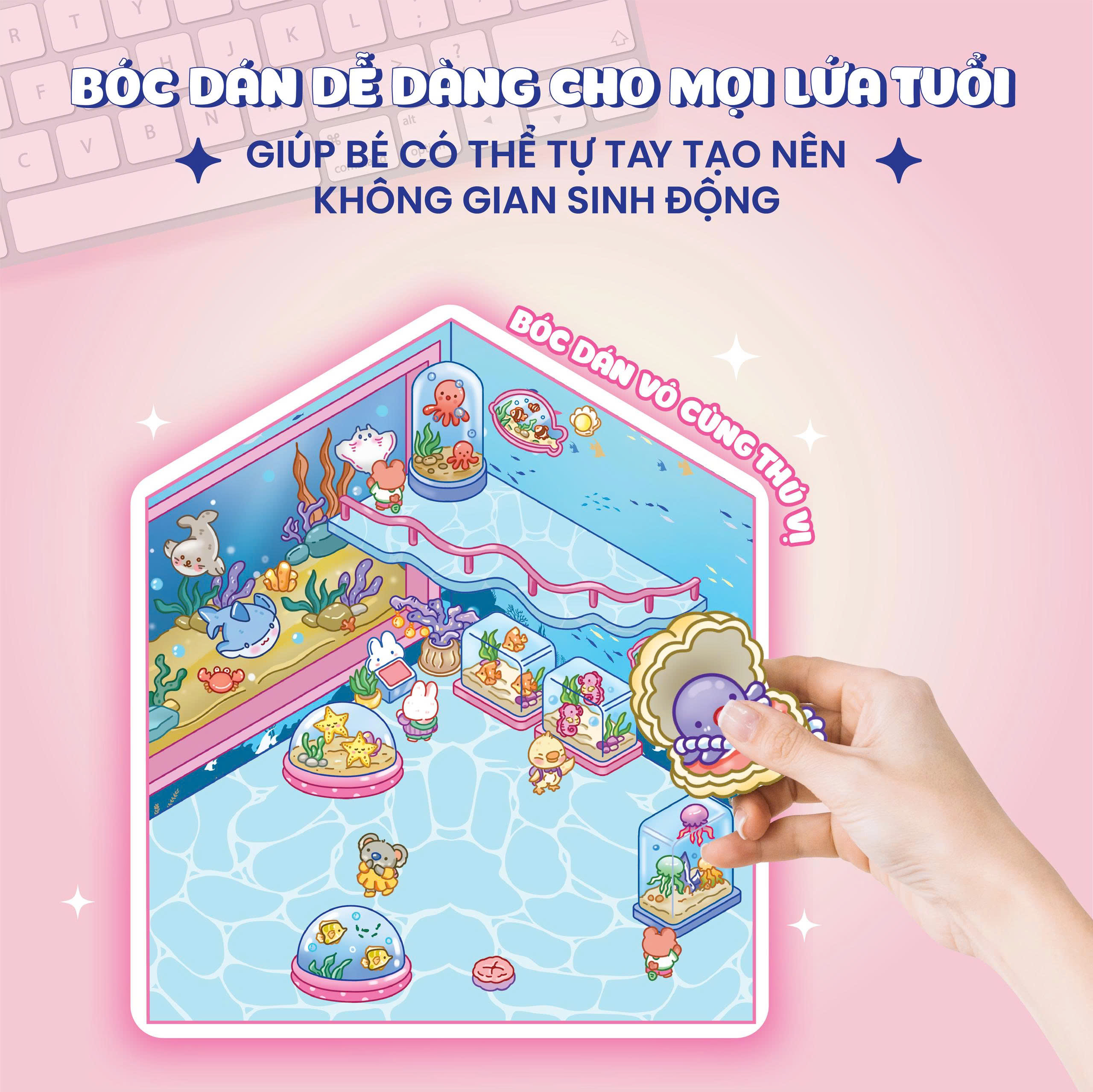 Bóc Dán 3D - Khám Phá Thuỷ Cung