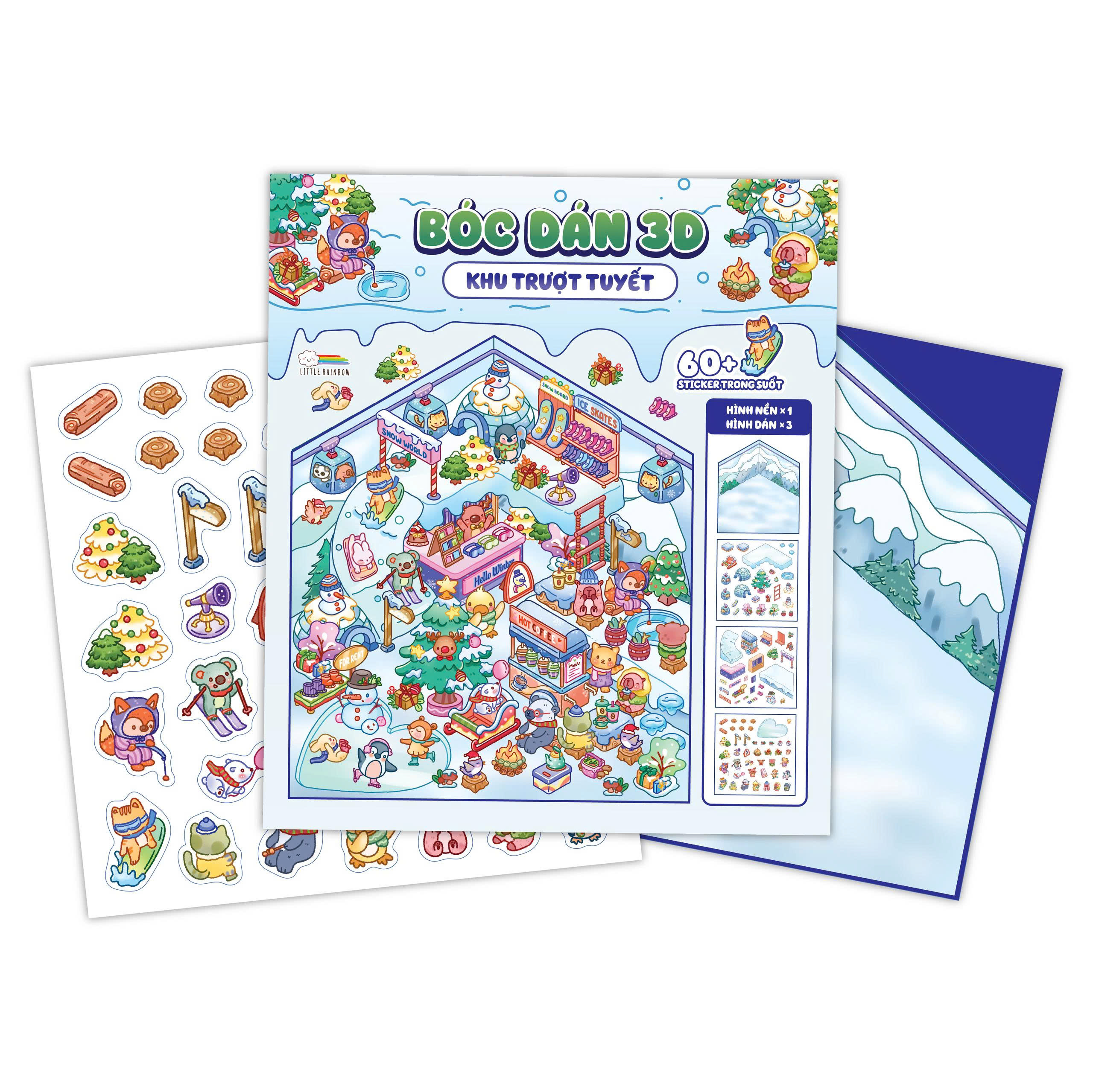 Bóc Dán 3D - Khu Trượt Tuyết