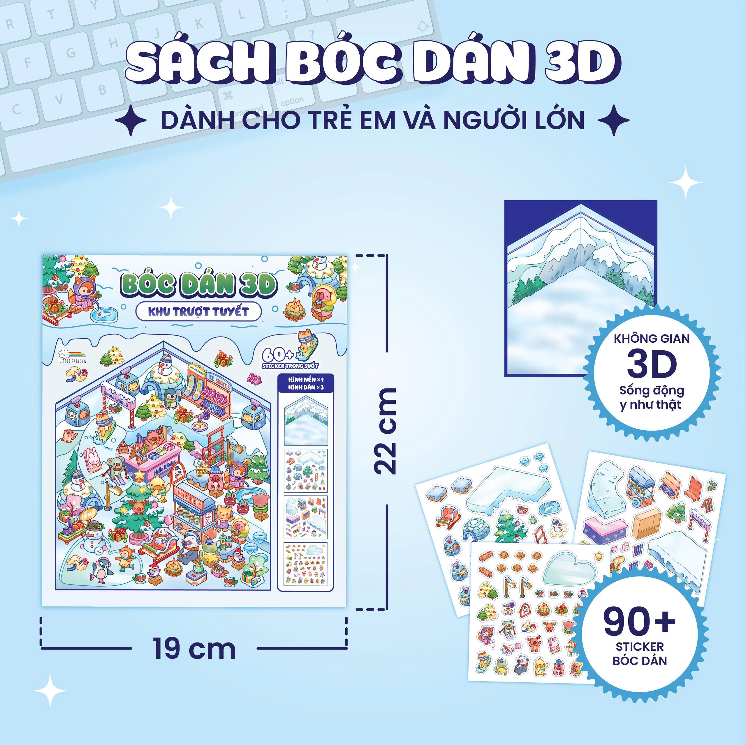 Bóc Dán 3D - Khu Trượt Tuyết