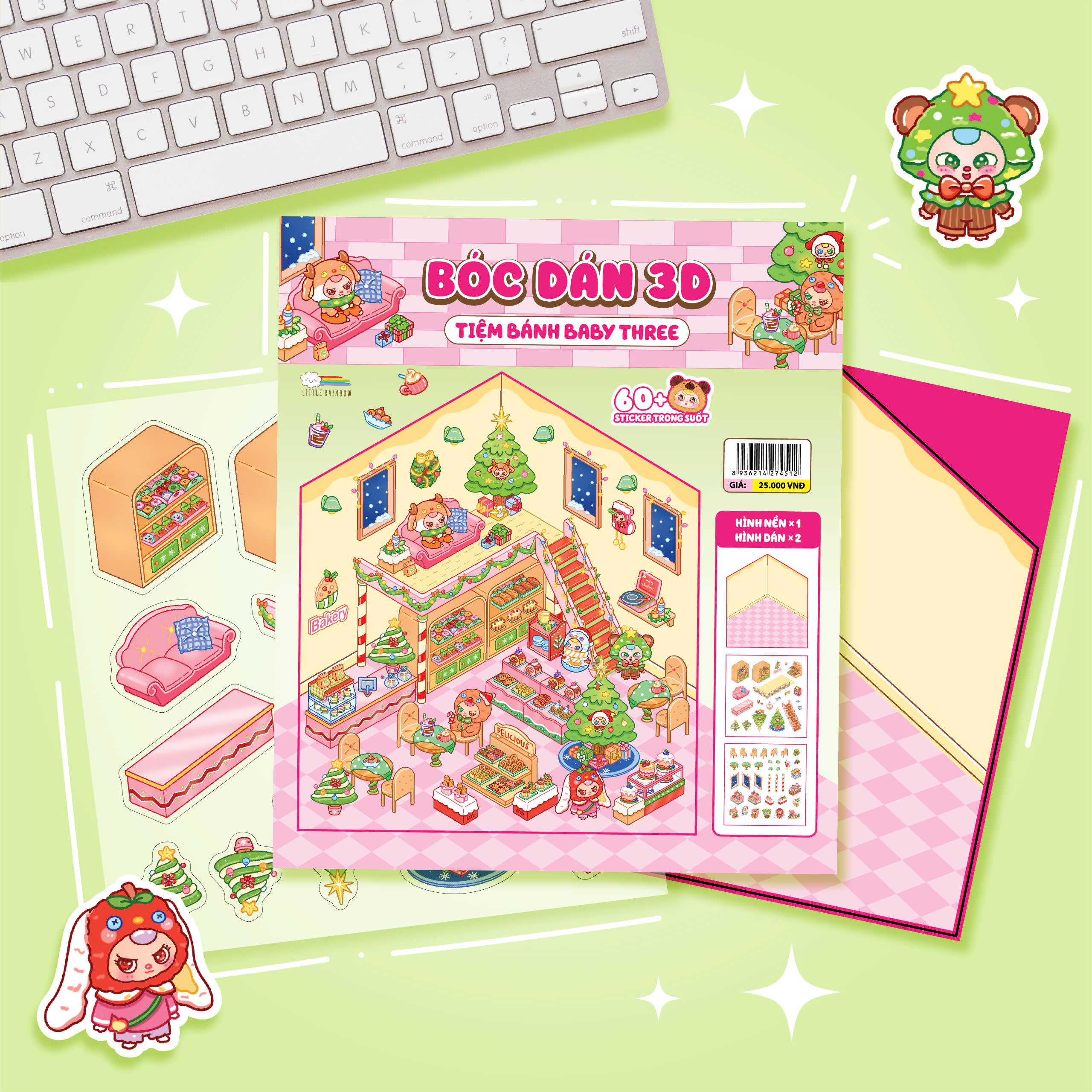 Boc Dan 3D - Tiem Banh Baby Three