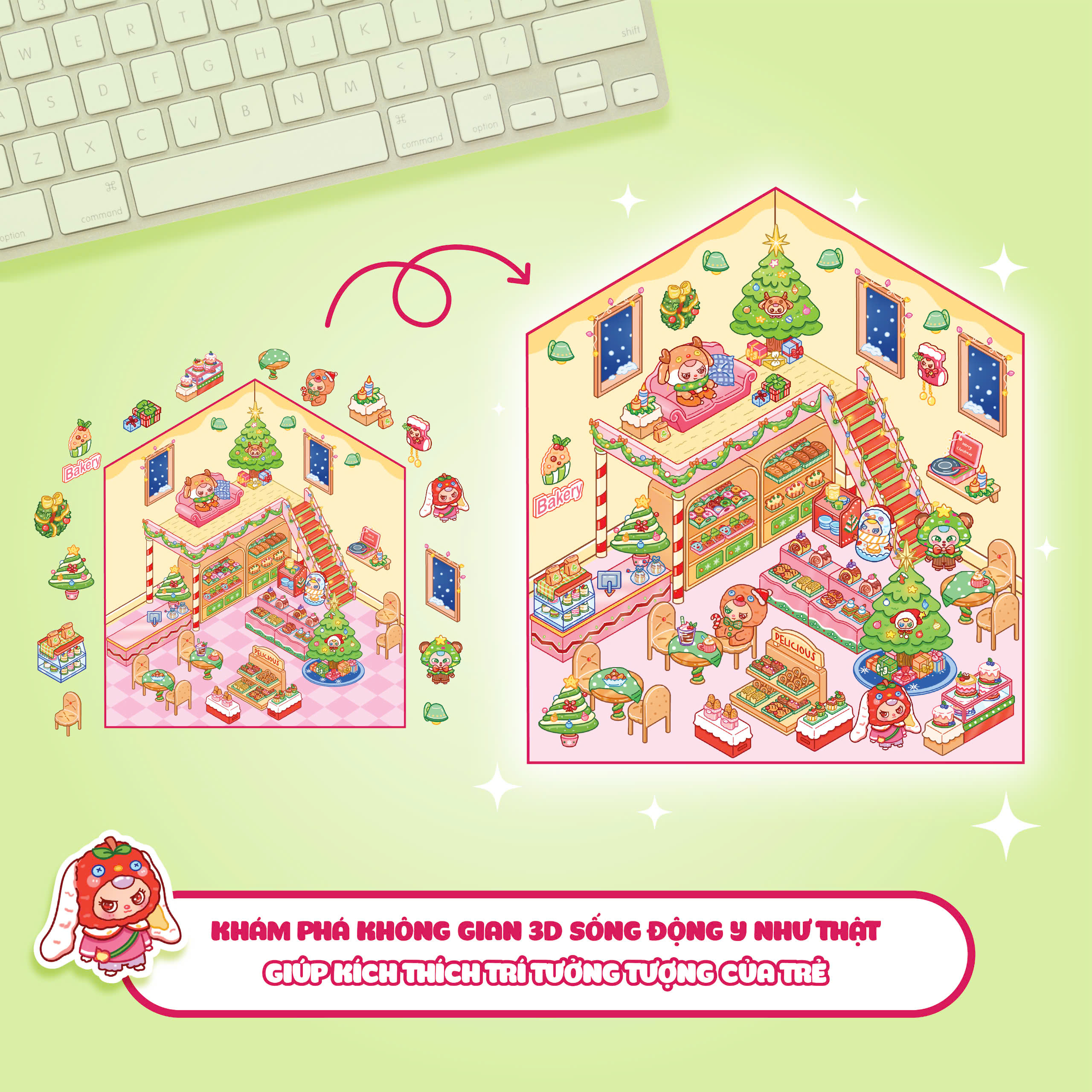 Boc Dan 3D - Tiem Banh Baby Three