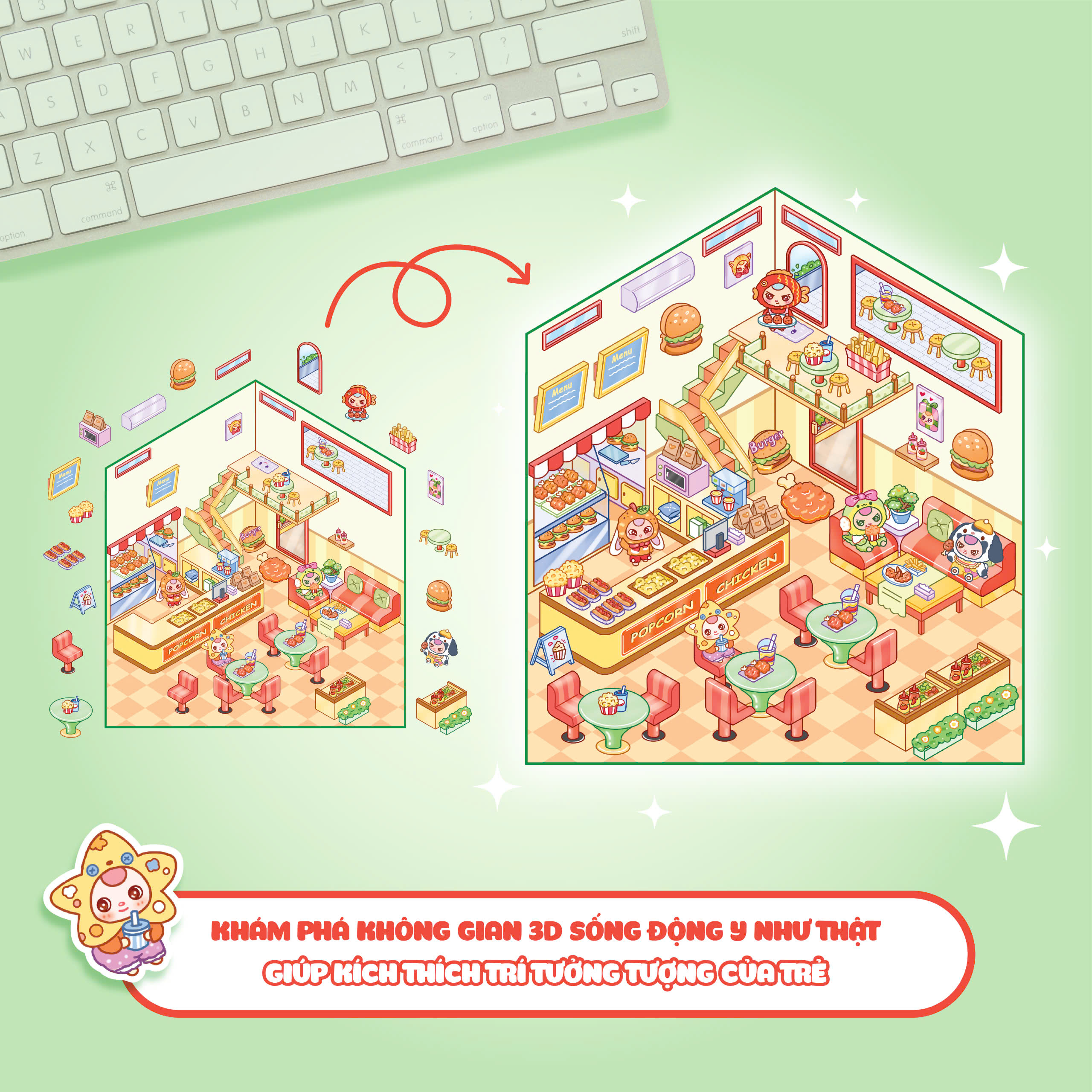 Boc Dan 3D - Tiem Ga Ran Baby Three