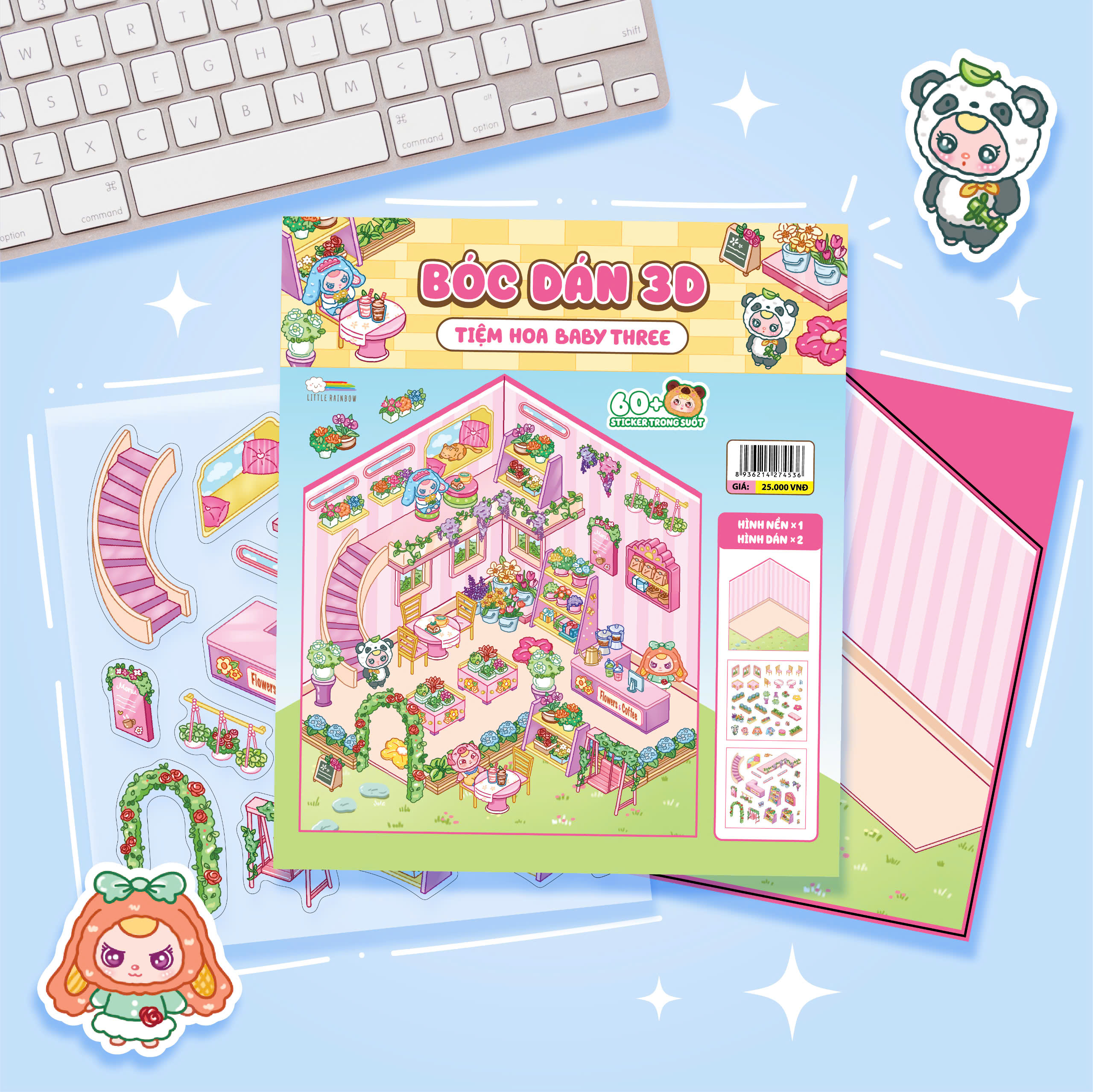 Boc Dan 3D - Tiem Hoa Baby Three