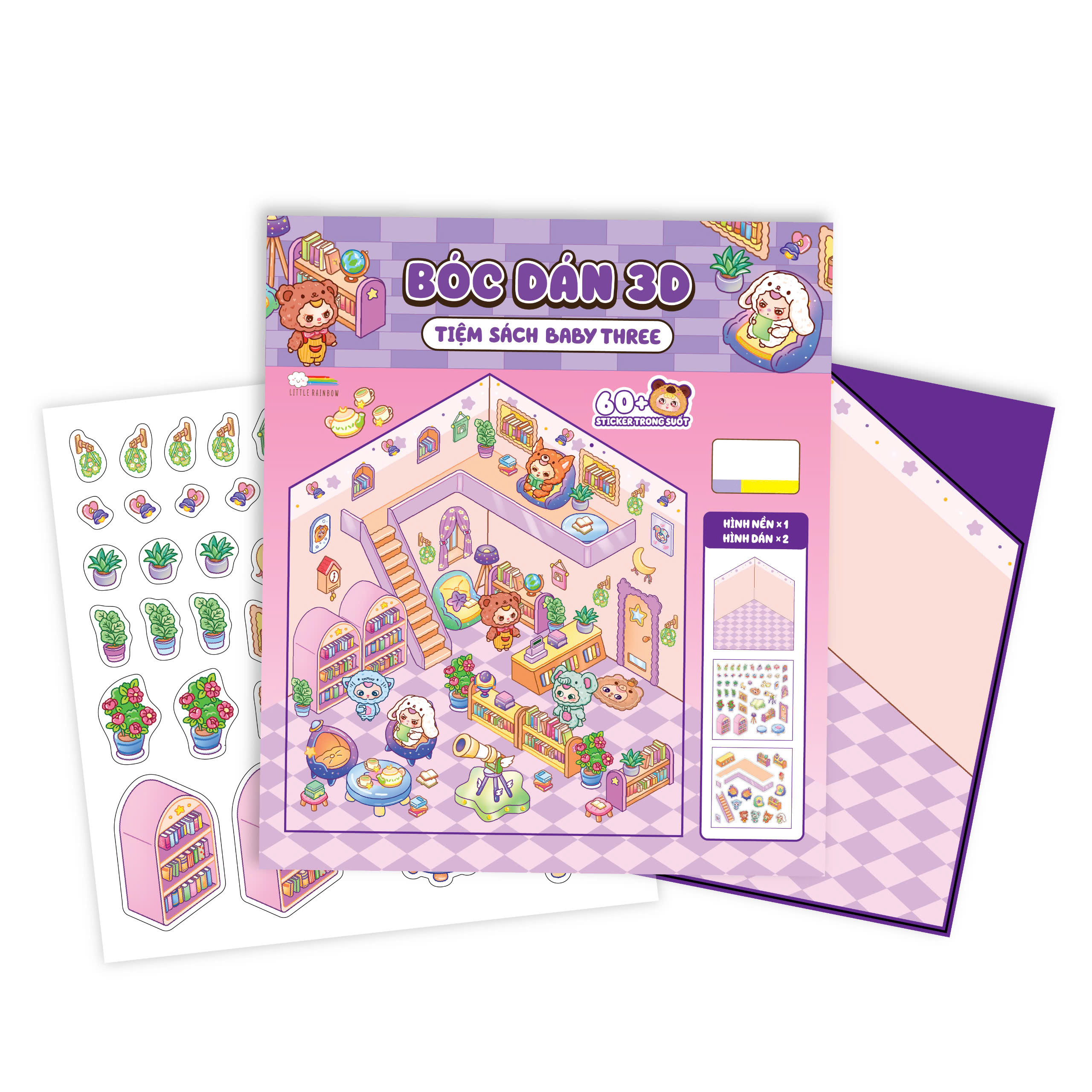 bóc dán 3d - tiệm sách baby three