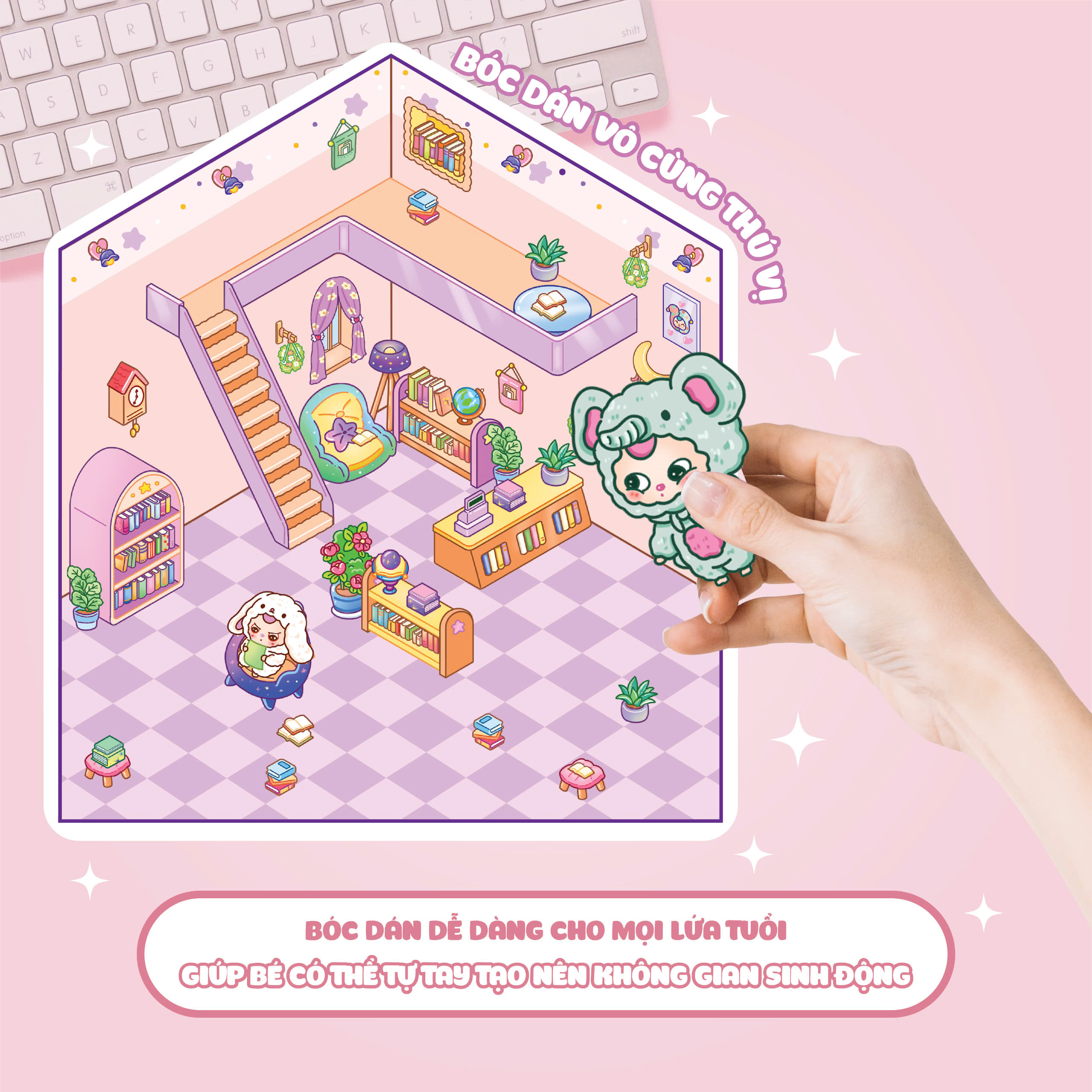 bóc dán 3d - tiệm sách baby three