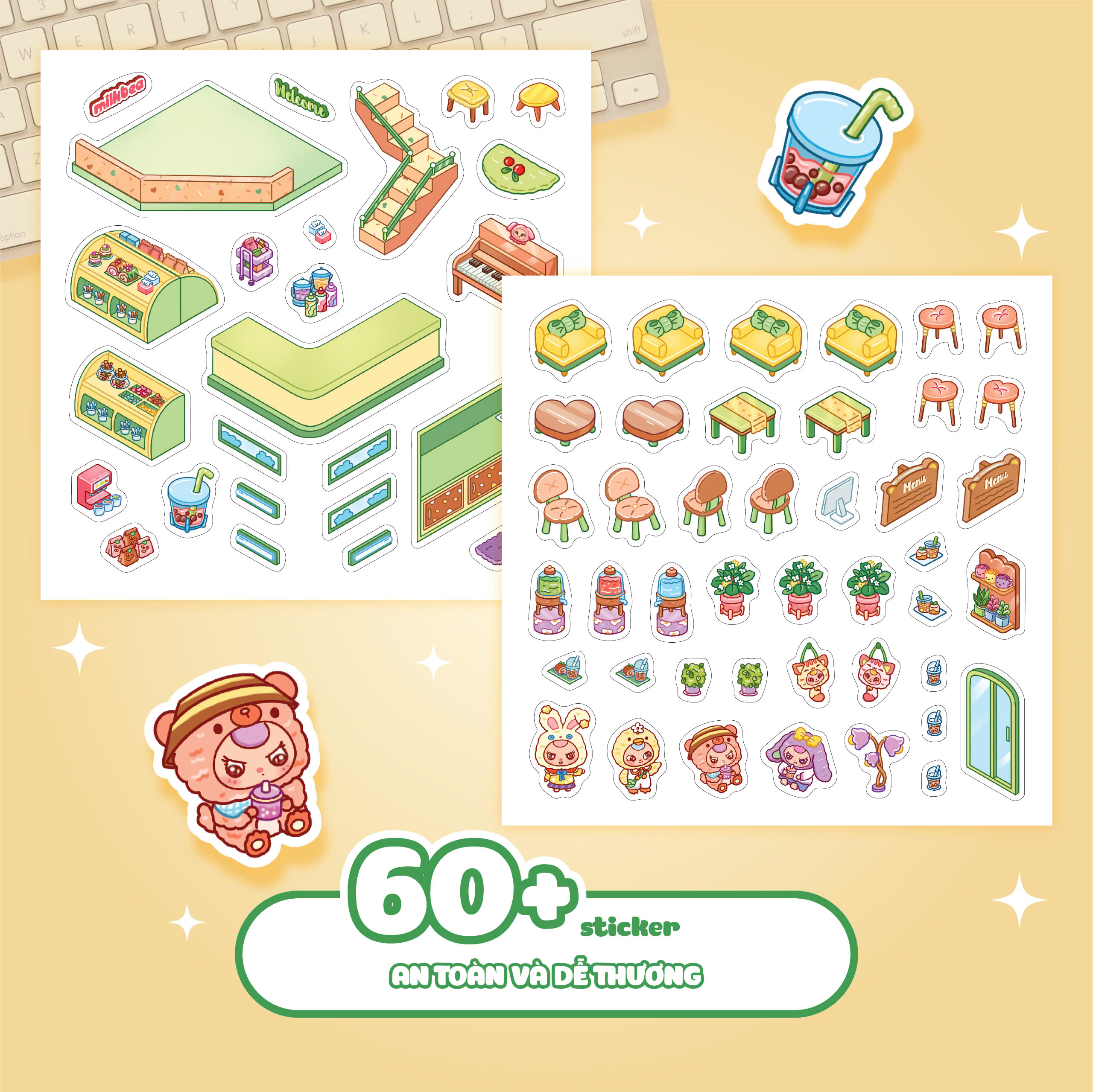 Boc Dan 3D - Tiem Tra Sua Baby Three