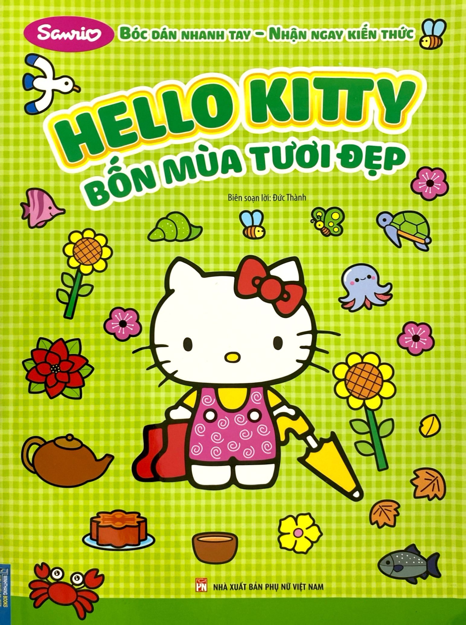 bóc dán nhanh tay - nhận ngay kiến thức - hello kitty - bốn mùa tươi đẹp