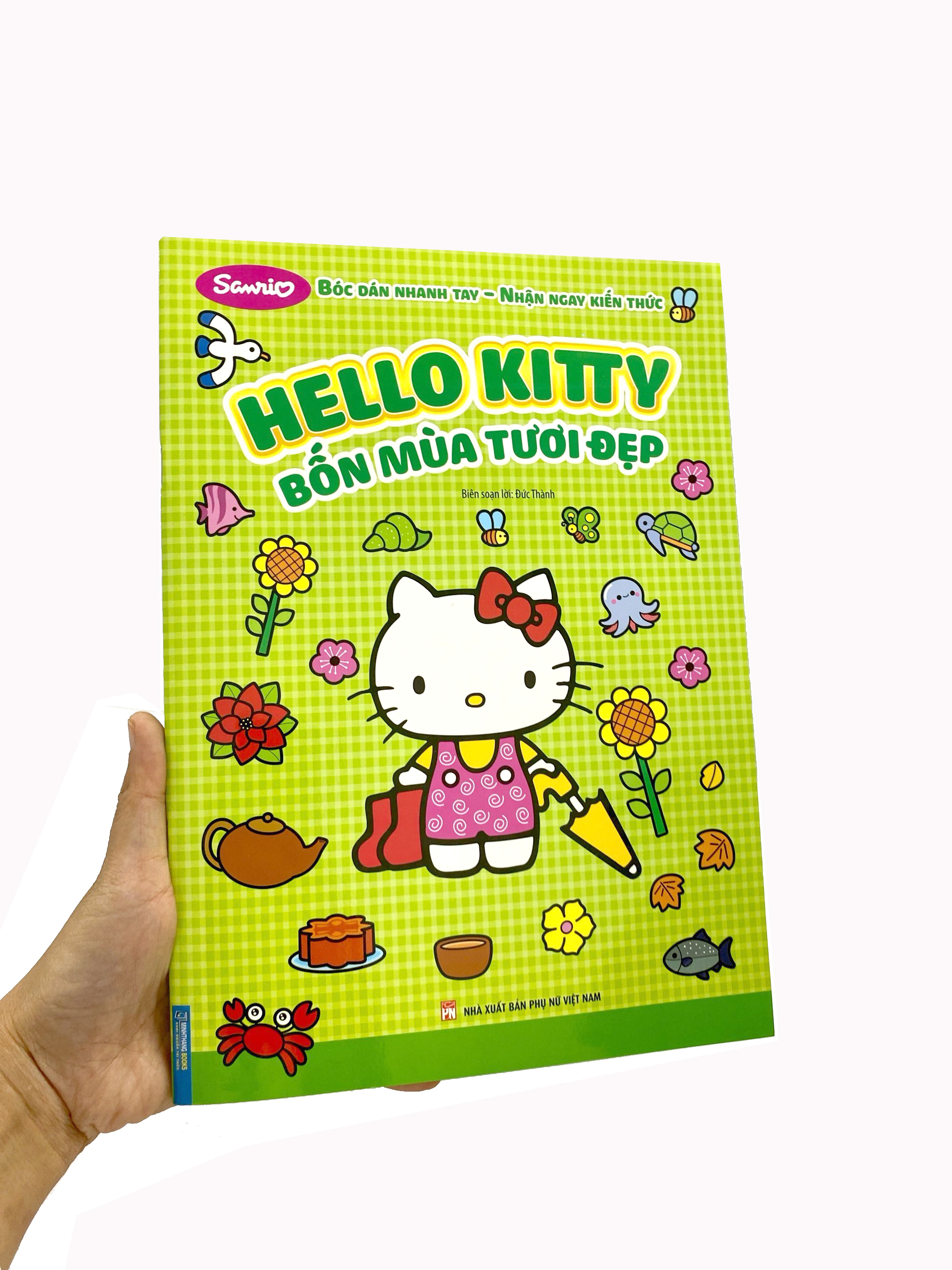bóc dán nhanh tay - nhận ngay kiến thức - hello kitty - bốn mùa tươi đẹp