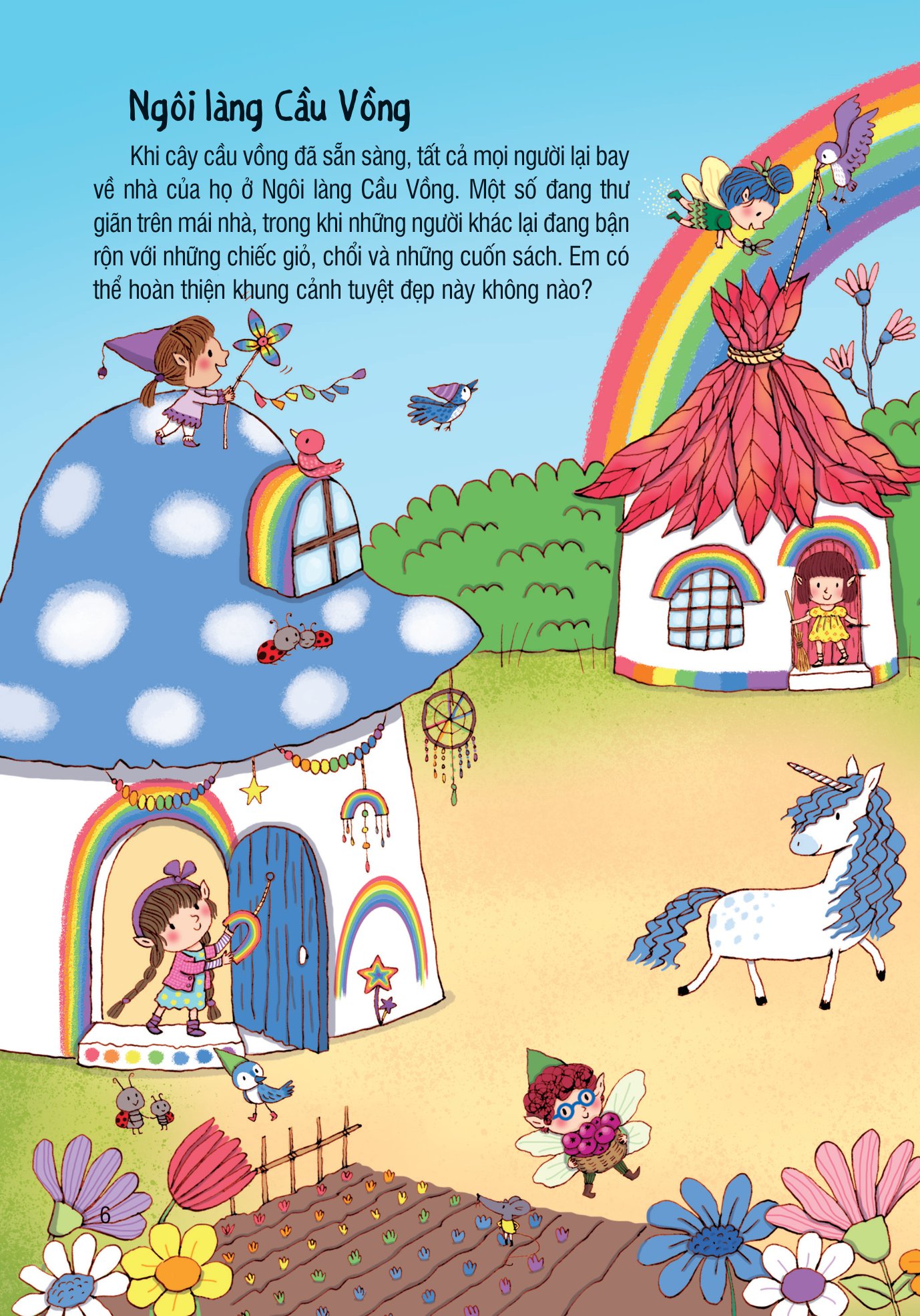 bóc dán thông minh - cầu vồng (dành cho trẻ từ 3-8 tuổi)