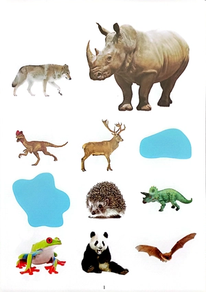 bóc dán thông minh - khủng long và động vật hoang dã