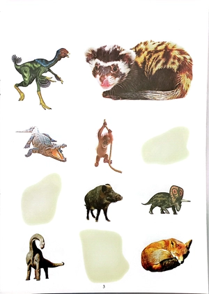 bóc dán thông minh - khủng long và động vật hoang dã