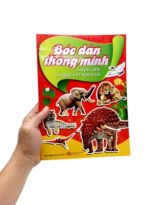 bóc dán thông minh - khủng long và động vật hoang dã