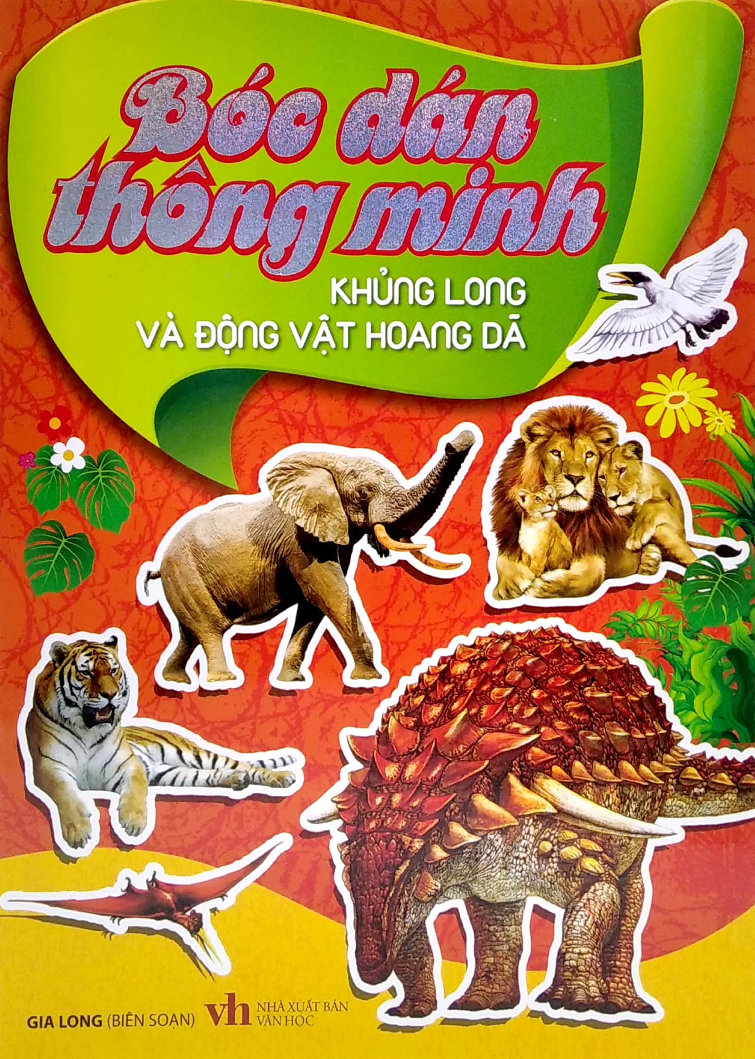 bóc dán thông minh - khủng long và động vật hoang dã (tái bản 2022)