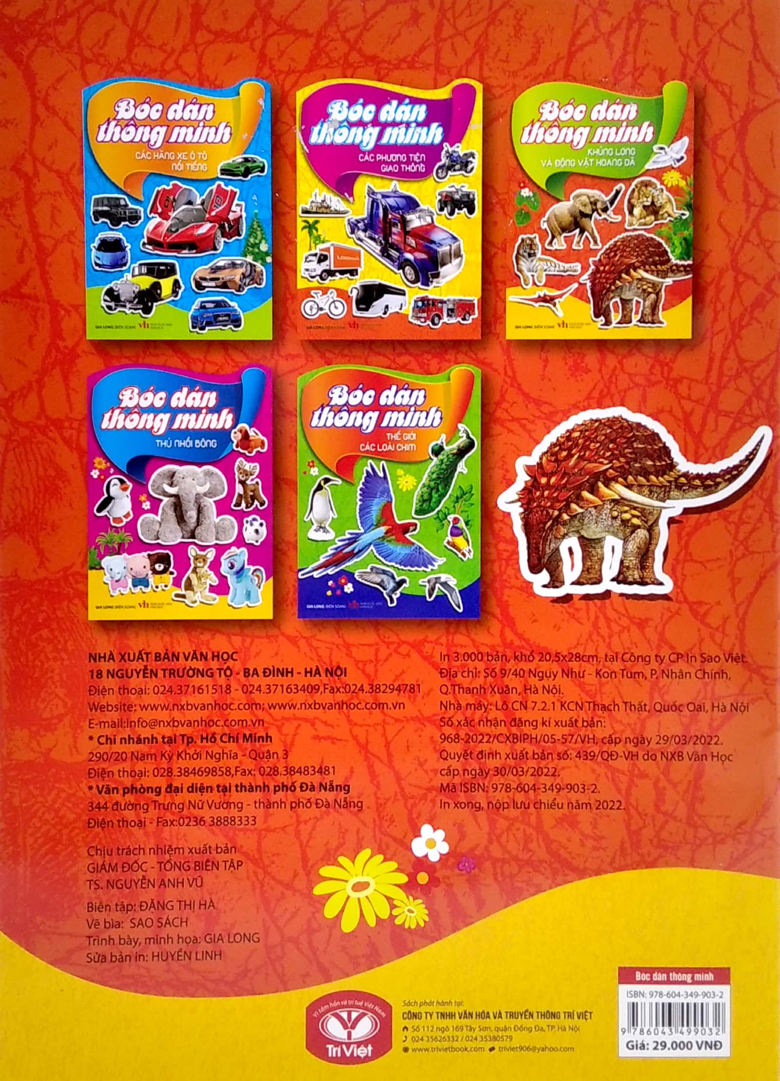 bóc dán thông minh - khủng long và động vật hoang dã (tái bản 2022)