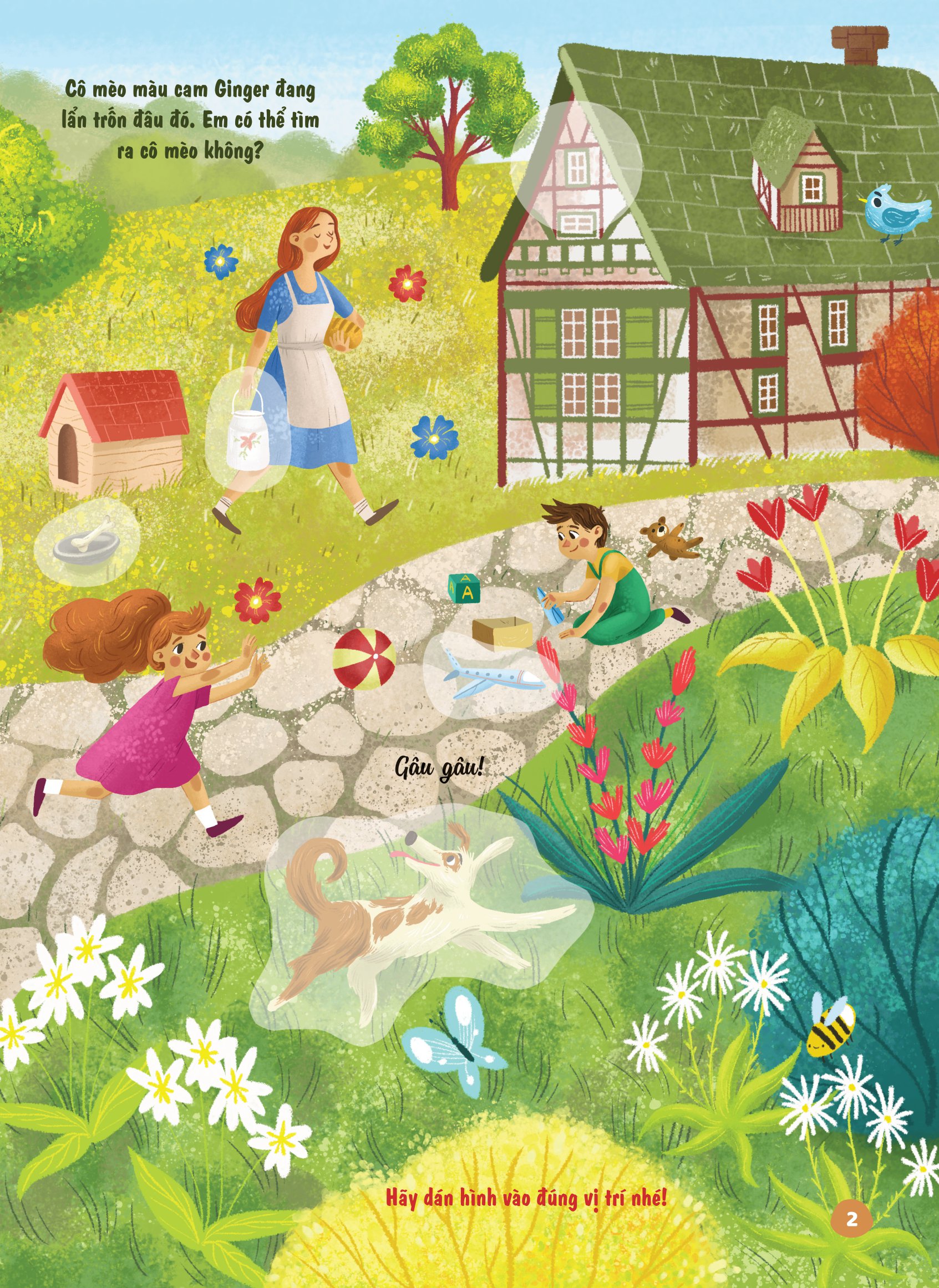 bóc dán thông minh - luyện tay thật khéo, luyện mắt thật tinh - đi thăm nông trại