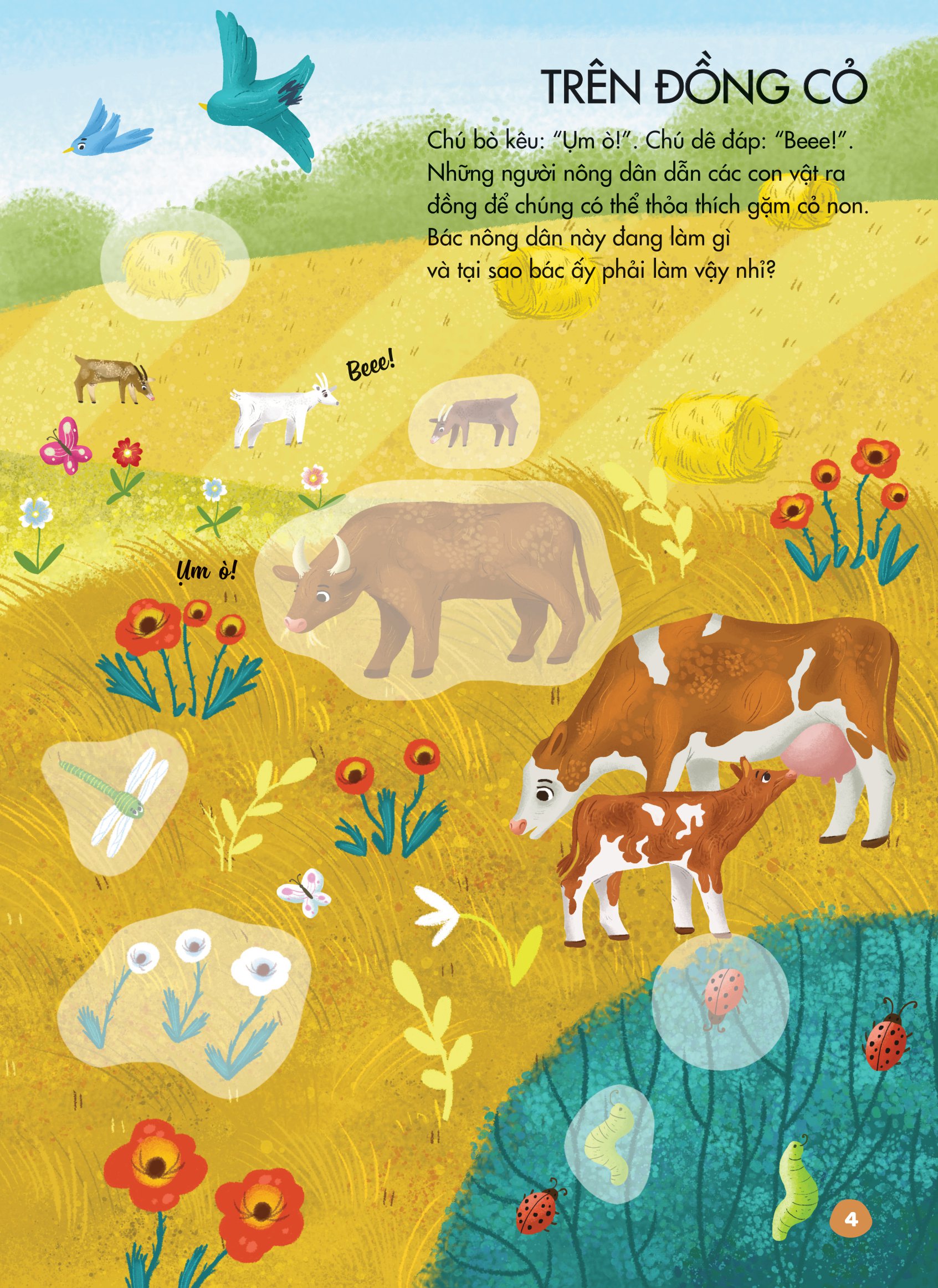 bóc dán thông minh - luyện tay thật khéo, luyện mắt thật tinh - đi thăm nông trại