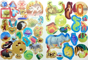 bóc dán thông minh - luyện tay thật khéo, luyện mắt thật tinh - động vật mà em thích