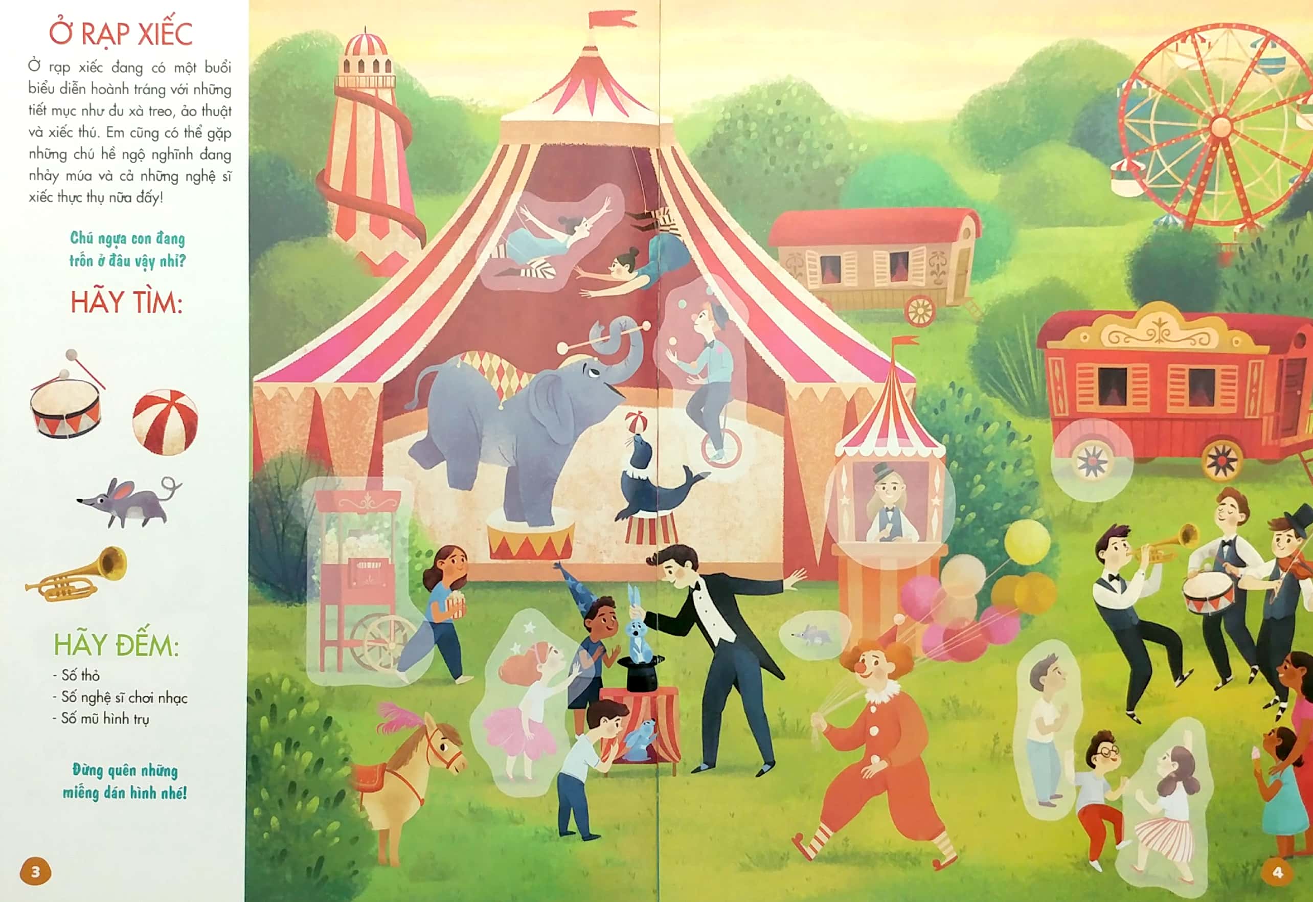 bóc dán thông minh - luyện tay thật khéo, luyện mắt thật tinh - hôm nay mình đi đâu nhỉ?