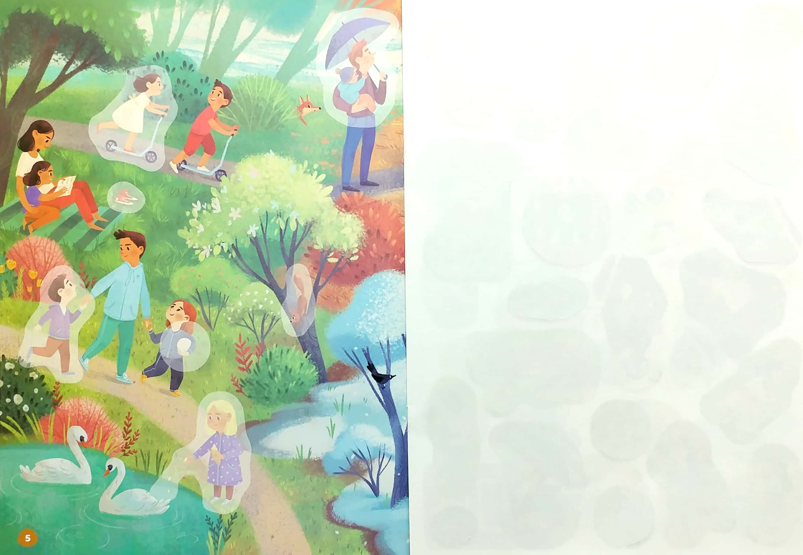 bóc dán thông minh - luyện tay thật khéo, luyện mắt thật tinh - hôm nay mình đi đâu nhỉ?