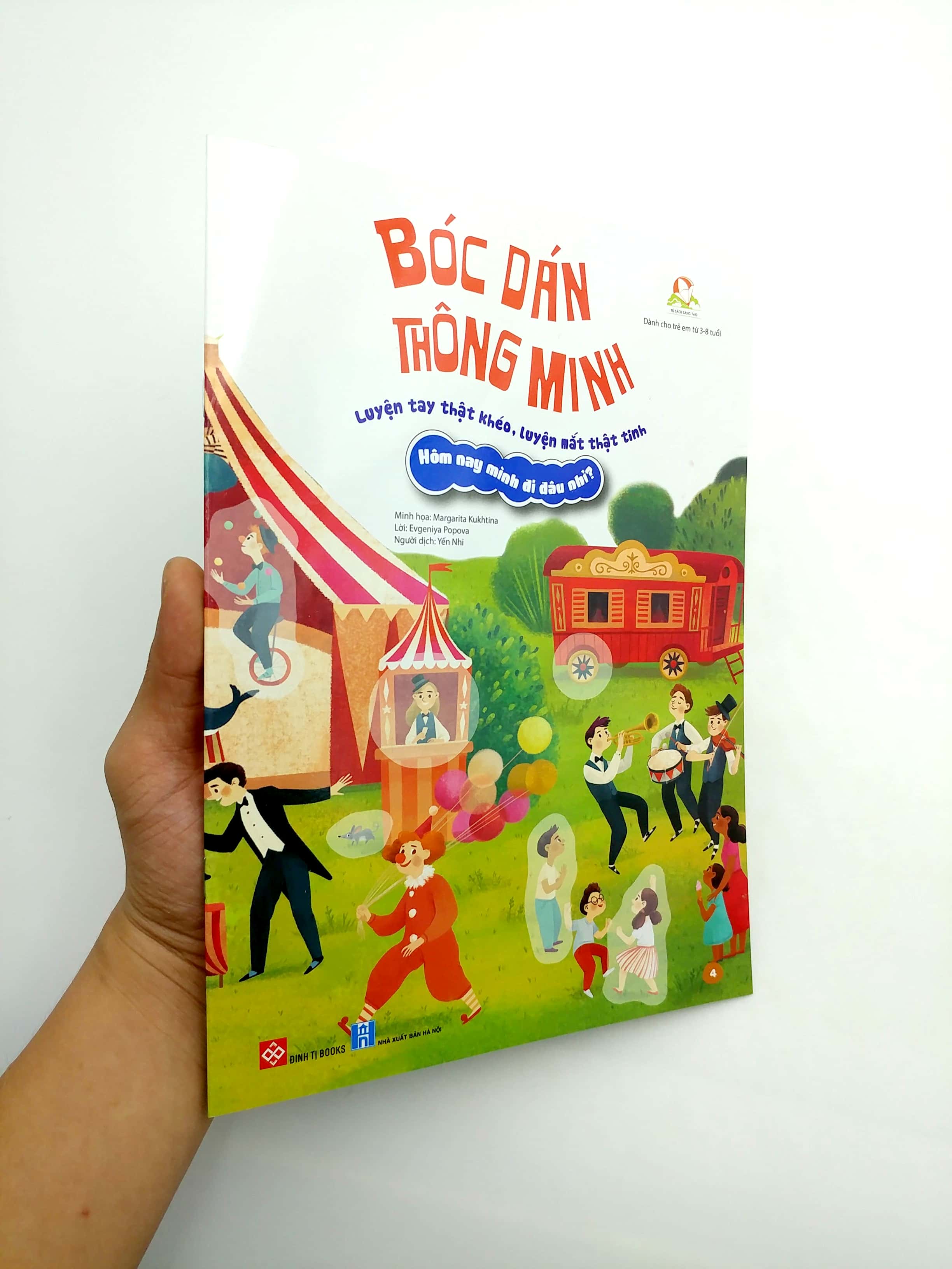 bóc dán thông minh - luyện tay thật khéo, luyện mắt thật tinh - hôm nay mình đi đâu nhỉ?