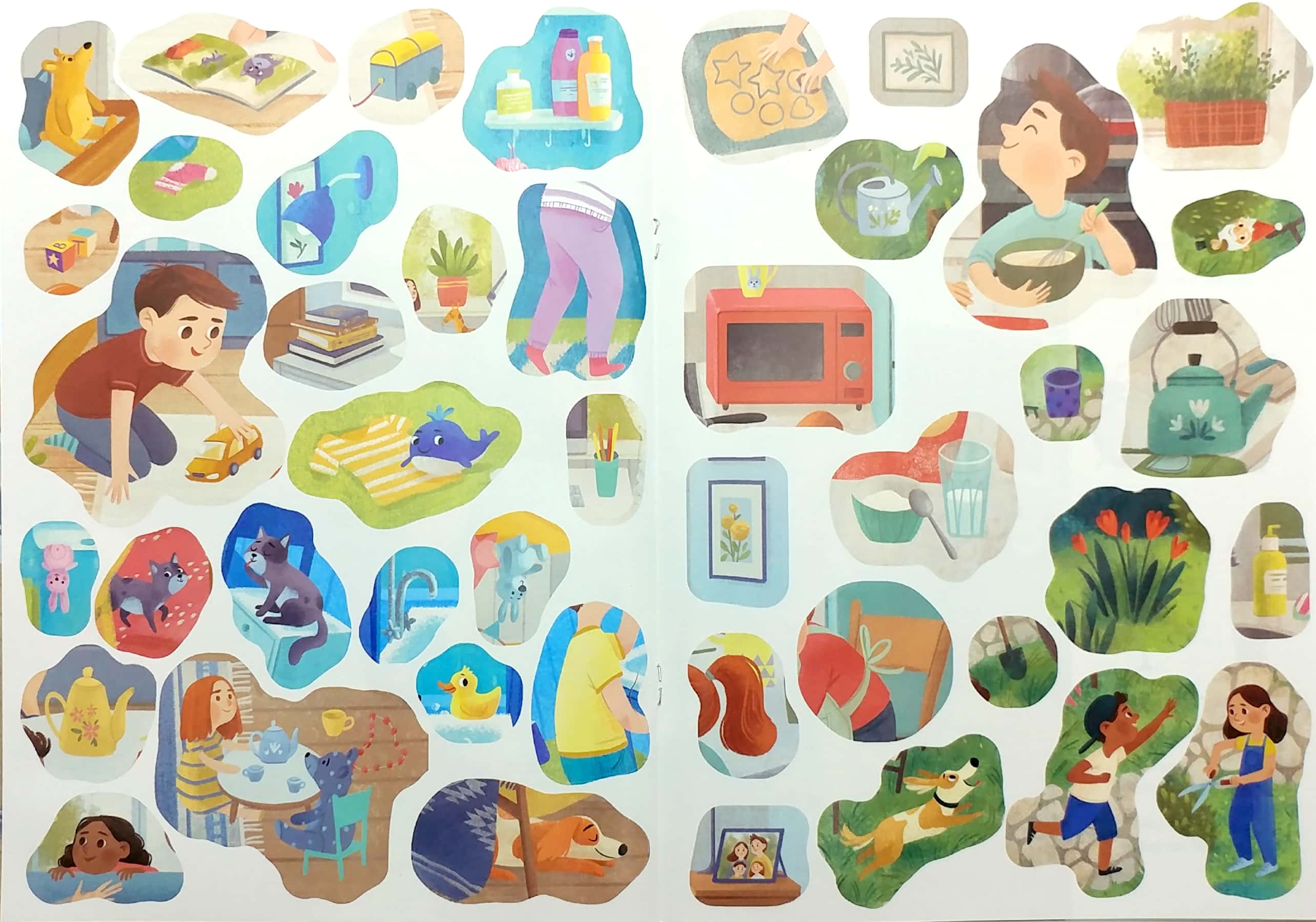 bóc dán thông minh - luyện tay thật khéo, luyện mắt thật tinh - mái ấm thân yêu