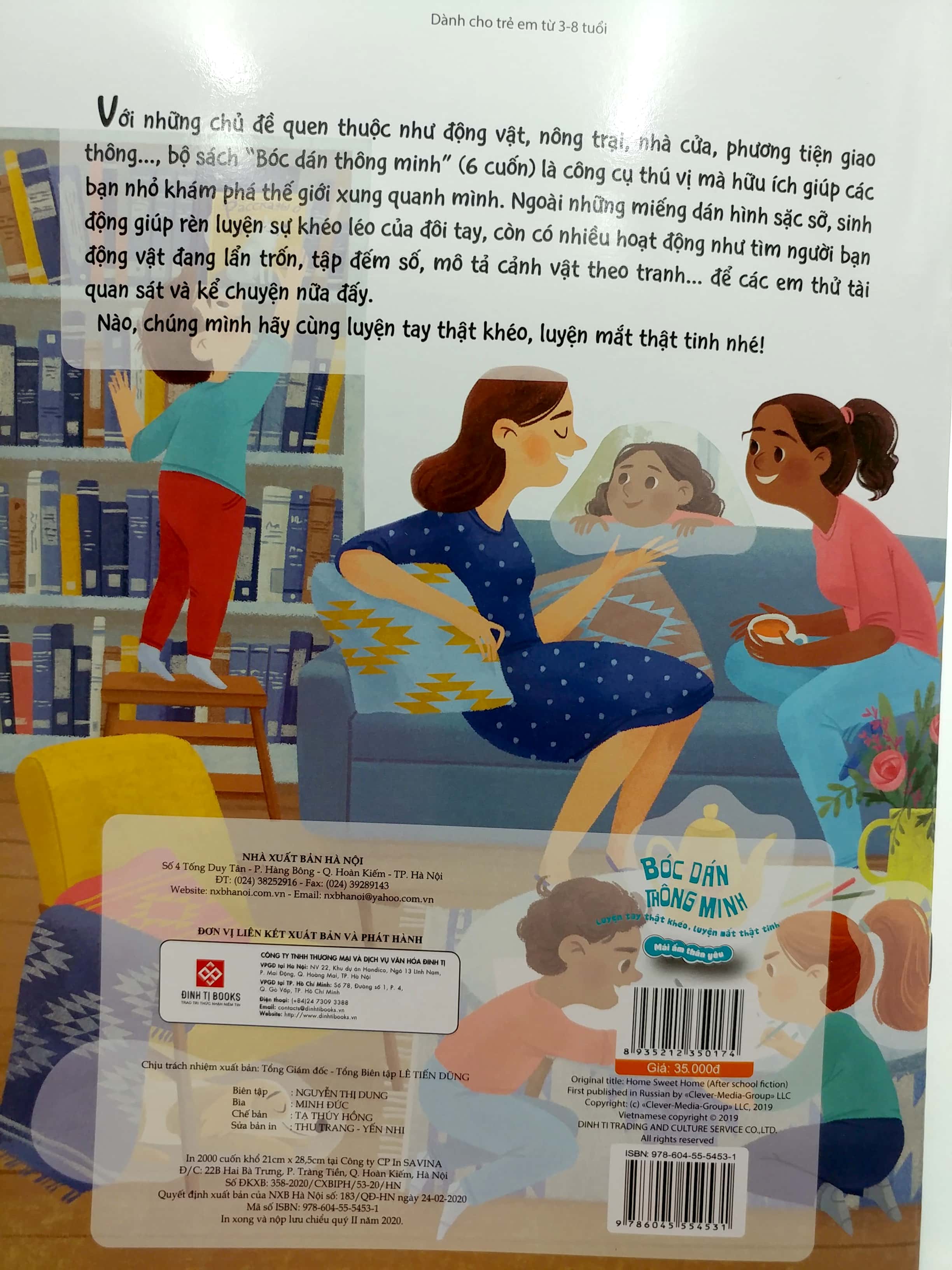 bóc dán thông minh - luyện tay thật khéo, luyện mắt thật tinh - mái ấm thân yêu
