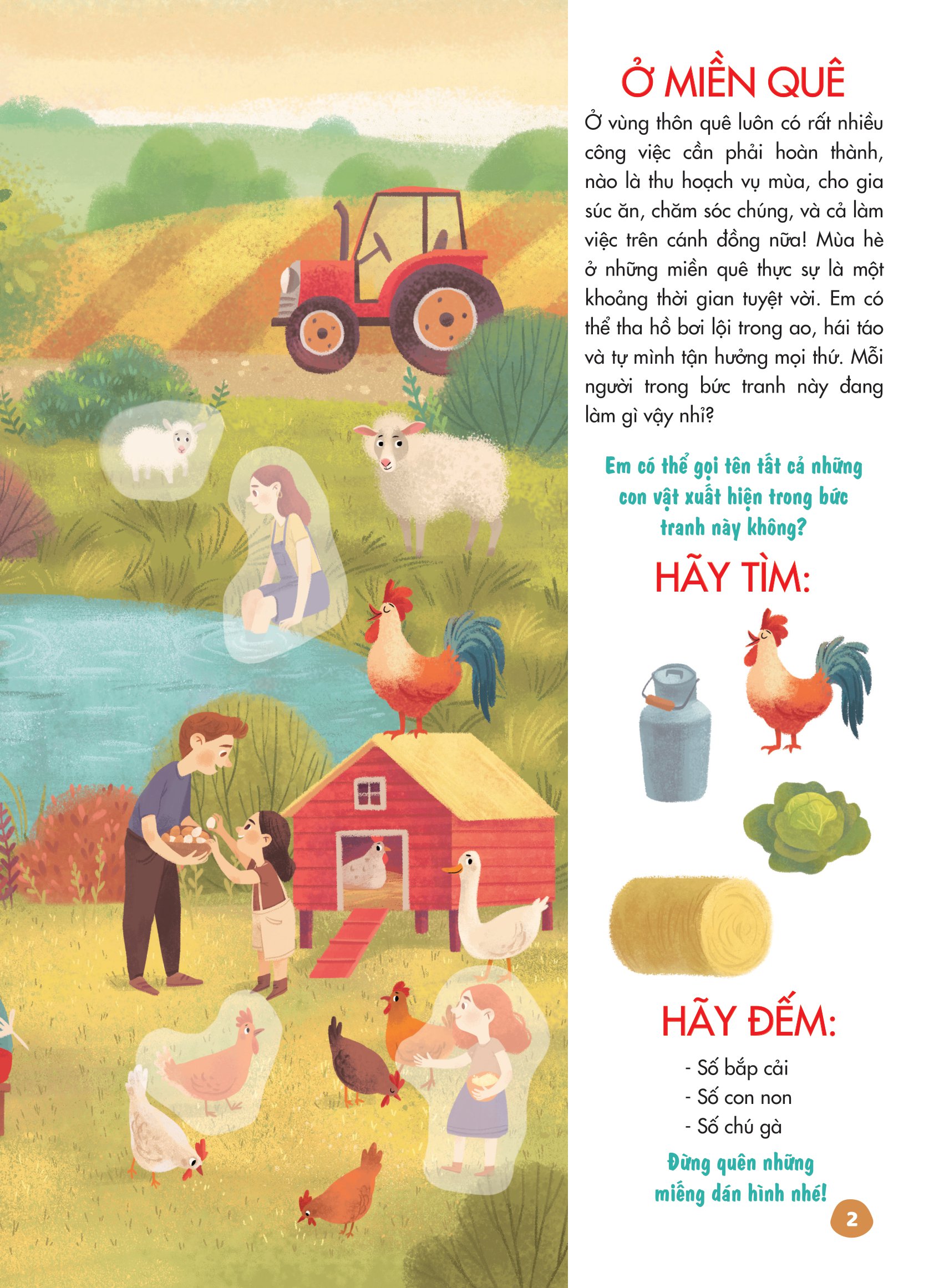 bóc dán thông minh - luyện tay thật khéo, luyện mắt thật tinh - thế giới quanh em