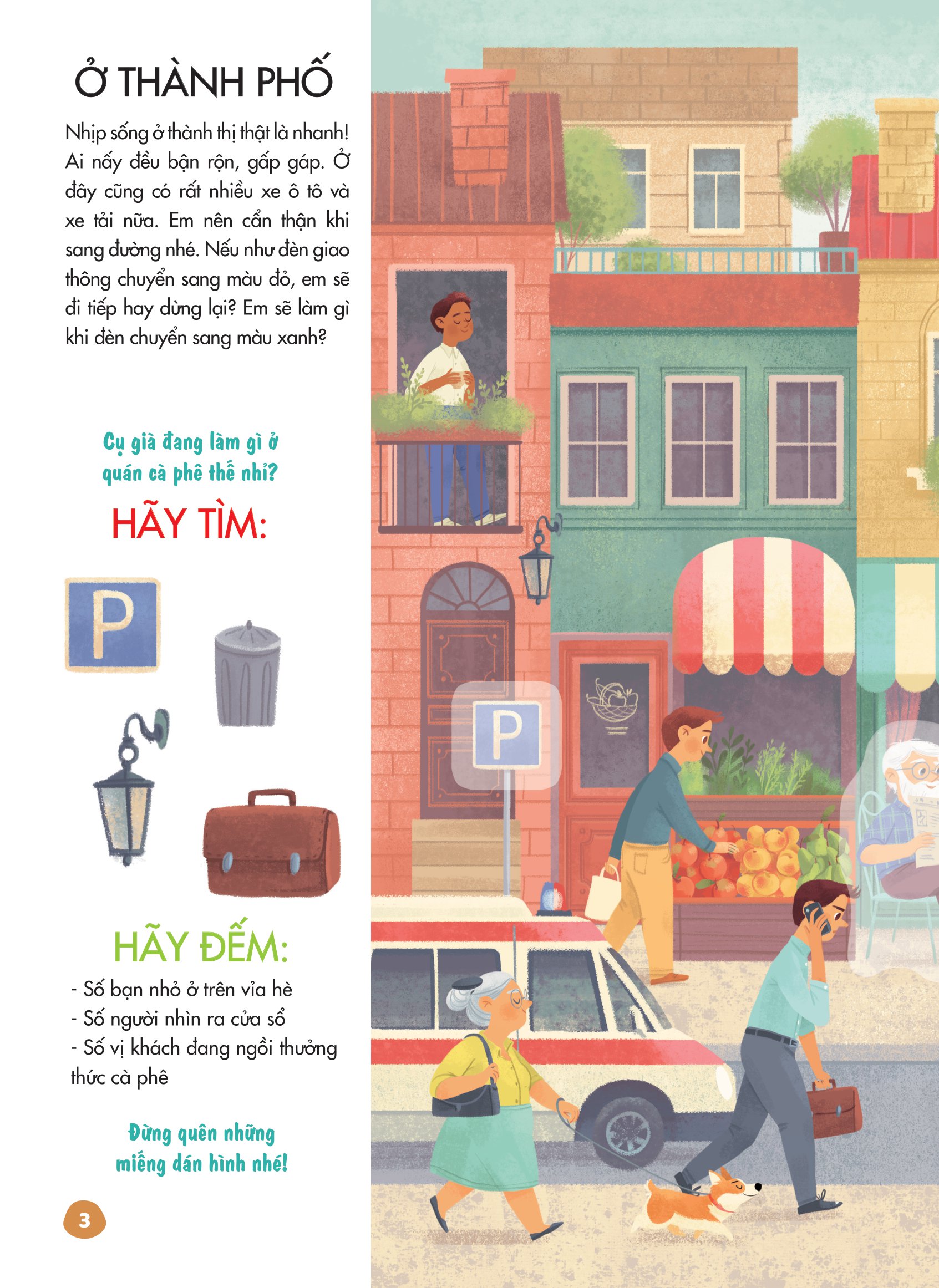 bóc dán thông minh - luyện tay thật khéo, luyện mắt thật tinh - thế giới quanh em