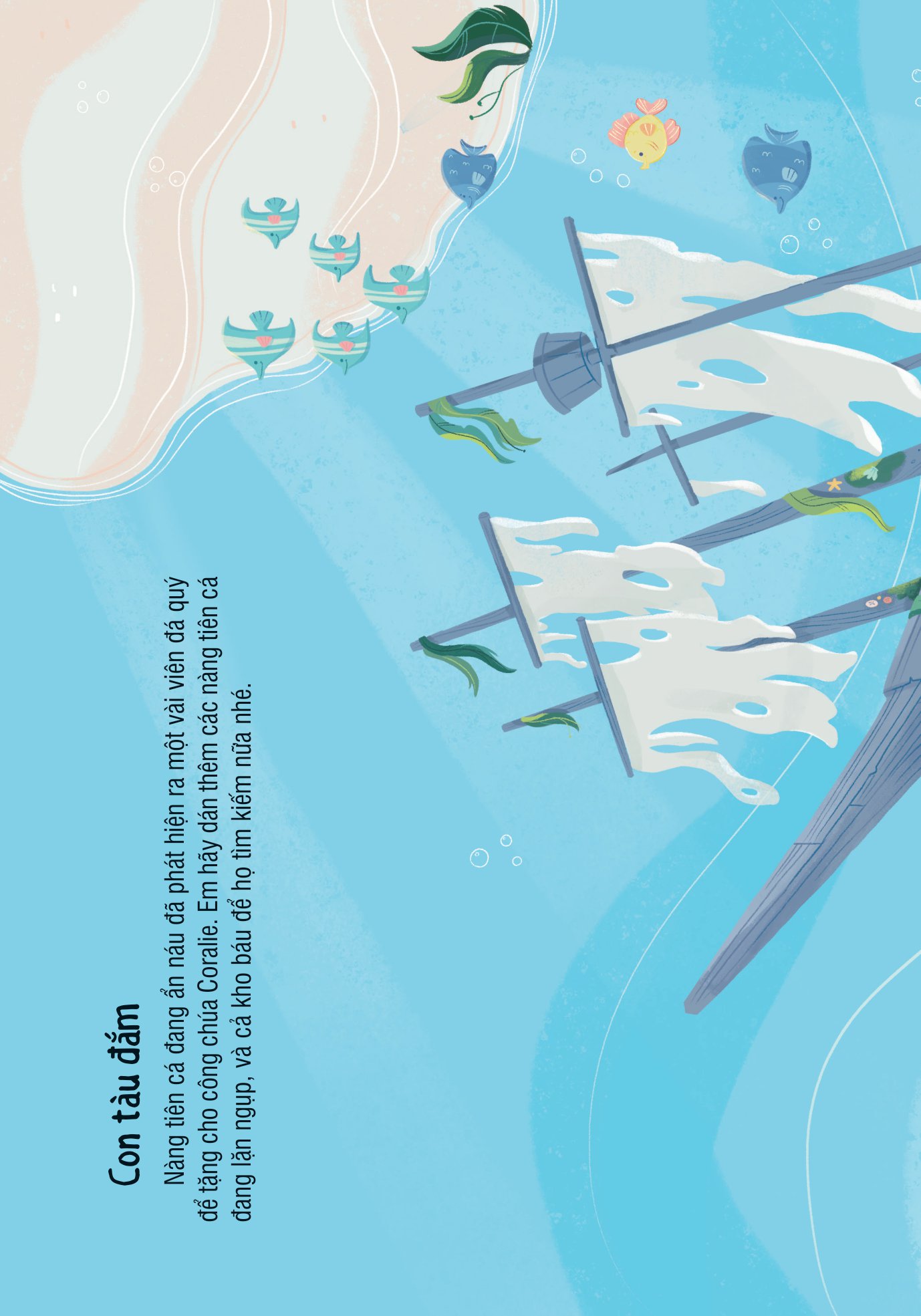 bóc dán thông minh - nàng tiên cá (dành cho trẻ từ 3-8 tuổi)